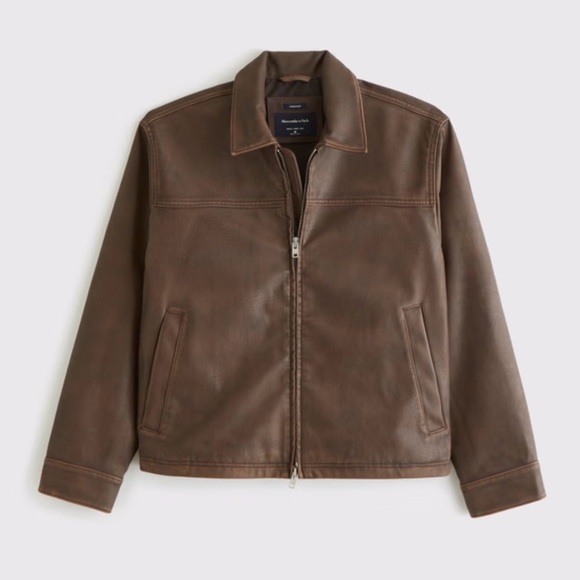 Abercrombie & Fitch Jackets & Blazers - Abercrombie Women’s Brown Leather Jacket